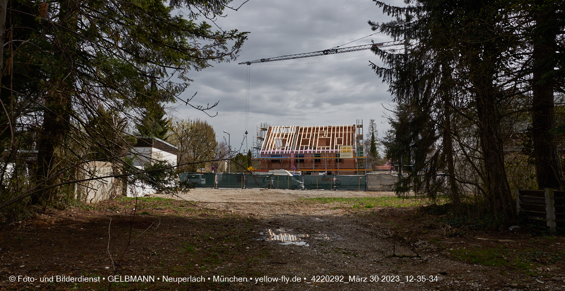 31.03.2023 - Baustelle zu einem Mehrfamilienhaus in der Niederalmstraße 16